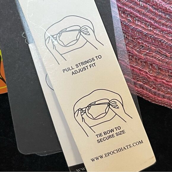 Angela & William New York Pink Straw Hat with 50 UPF Packable & Crushable - Picture 9 of 10